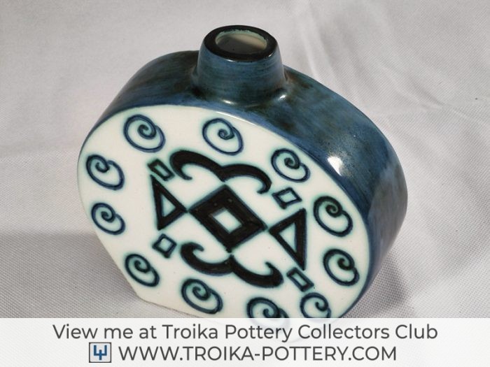 Troika Pottery Scarab Flask